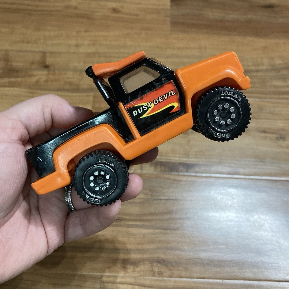 Vintage Tonka 1982 Dust Devil You Metal Pick Up Truck 4x4 Rare Black & Orange‎